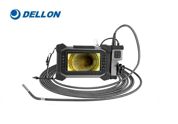 Dellon DX industrial videoscope dengan controller 7 inci dan articulation probe
