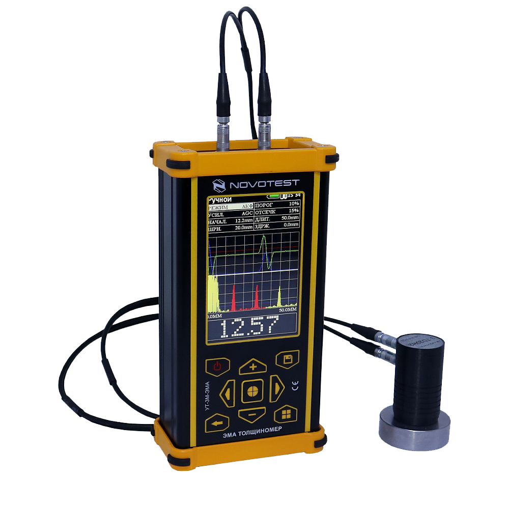 NOVOTEST UT-3M-EMA EMAT thickness gauge dengan probe elektromagnetik-akustik