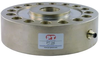 PT LPCH high accuracy pancake load cell dengan recessed mounting holes dan connector M12