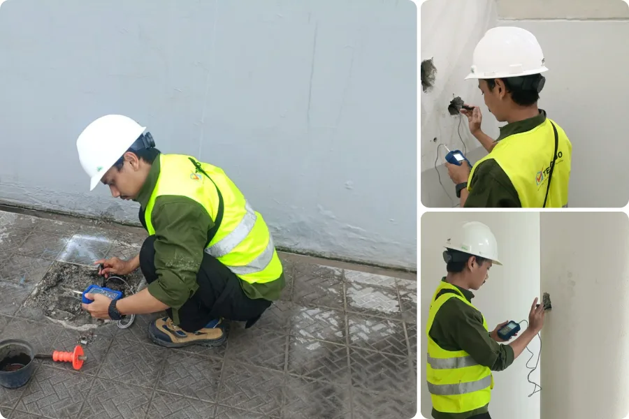 Hardness Test menjadi bagian dari rangkaian pemeriksaan material pada project assessment.