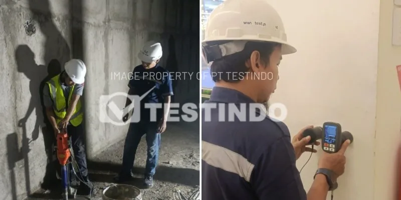 Pengujian UPV dan Core Drill Gedung Market City Sunter di Sunter, Jakarta Utara