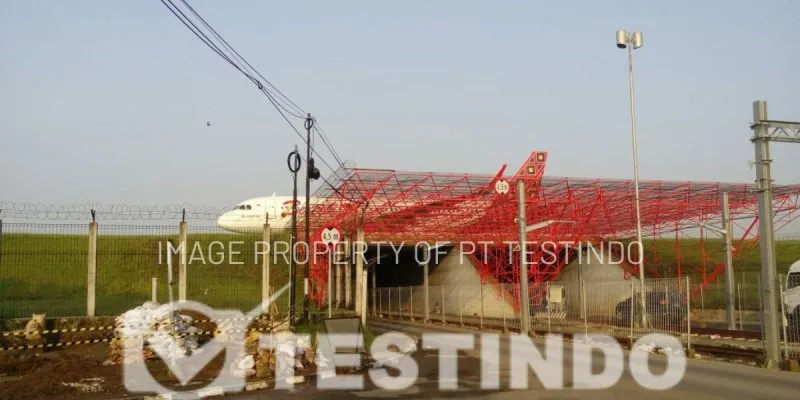 Loading Test Jembatan Taxiway Bandara Soekarno-Hatta di Bandara Soekarno-Hatta