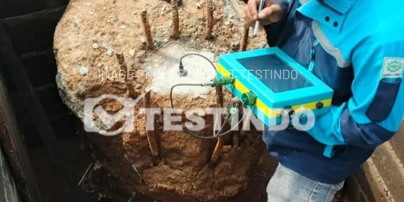 Pile Integrity Test Tiang Bor Mahata Tanjung Barat di Jakarta Selatan