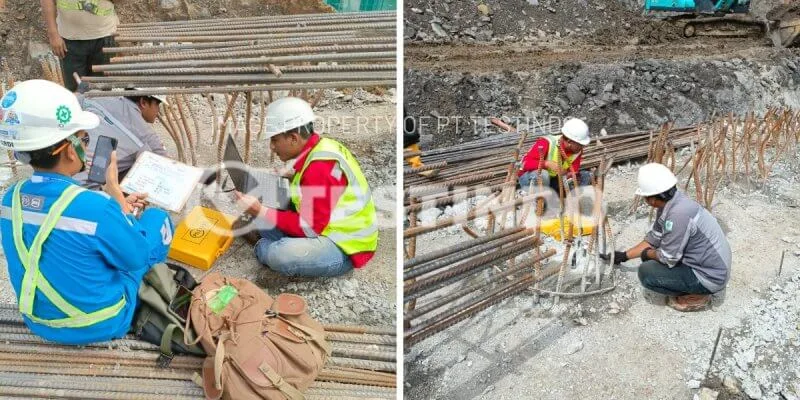 Pile Integrity Test Tiang Bor Kawasan Ibu Kota Nusantara di Ibu Kota Nusantara