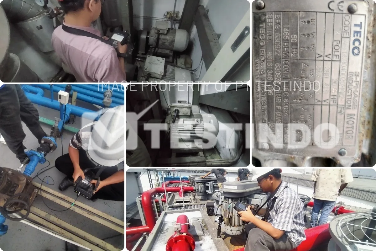 Vibration measurement pada rotating equipment di sistem cooling Data Center CGK2.